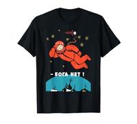 No hay Dios Camiseta Retro Ateo Yuri Gagarin Espacio Camiseta