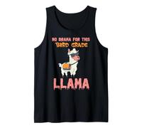 No Hay Drama para Esta Llama de Tercer Grado Divertida de Regreso a la Escuela Camiseta sin Mangas