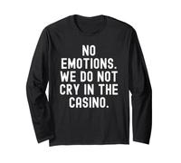 No Hay emociones Que no lloramos en el Casino Bold Manga Larga