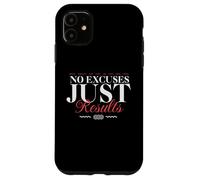 No Hay Excusas Solo Resultados - Urban Typography Streetwear Carcasa para iPhone 11