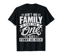 No Hay Familia como la Que me puse Gracioso Camiseta gráfica económica, Hombre, Negro, L
