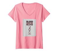 No Hay Familia como la Que Tengo - La Lealtad Hace Familia Camiseta Cuello V, Mujer, Rosado, S