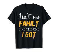 No Hay Familia como la reunión a Juego con la Camisa de The One I Got Camiseta gráfica económica, Hombre, Negro, M