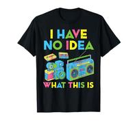 No Hay Idea de lo Que Este Boombox VHS 70s 80s 90s Hombres Mujeres Niños Camiseta