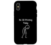 No Hay impresión 3D Hoy - Amante de la impresión 3D Sad Stickman Carcasa para iPhone X/XS