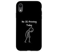 No Hay impresión 3D Hoy - Amante de la impresión 3D Sad Stickman Carcasa para iPhone XR