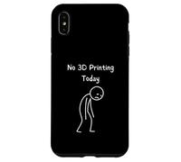 No Hay impresión 3D Hoy - Amante de la impresión 3D Sad Stickman Carcasa para iPhone XS MAX