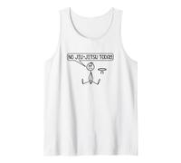 No hay Jiu-Jitsu Today, divertido amante del BJJ de Stickman Camiseta sin Mangas