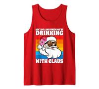 No Hay leyes Cuando estás Bebiendo con Claus Navidad Julio Camiseta sin Mangas