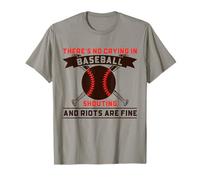 No Hay llanto en el béisbol Refranes Divertidos de béisbol Camiseta