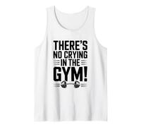 No Hay llanto en el Gimnasio Motivational Fitness Camiseta sin Mangas