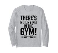No Hay llanto en el Gimnasio Motivational Fitness Manga Larga
