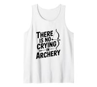 No Hay llanto en Tiro con Arco Humor Divertido de Tiro con Arco Camiseta sin Mangas