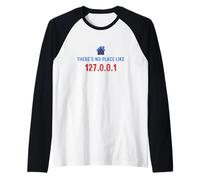 No Hay Lugar como 127.0.0.1 Home - Programador - Linux Geek Nerd Camiseta Manga Raglan