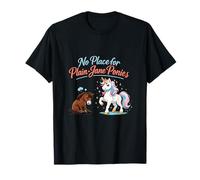 No Hay Lugar para Ponis Sencillos, diseño de Unicornio Wrangler Camiseta