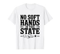 No Hay Manos Suaves en Este Estado Texas Cowboy Humor Camiseta gráfica económica