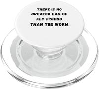 No Hay Mayor Fan de la Pesca con Mosca Que el Gusano PopSockets PopGrip para MagSafe