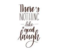 No hay nada como una buena risa Calcomanías de letras 34x66cm Pintura mural artística Café