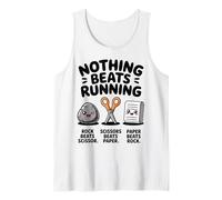 No hay nada mejor que correr: piedra, papel, tijeras, divertido correr Camiseta sin Mangas