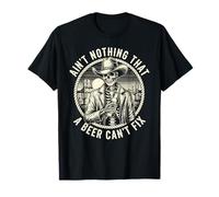 No Hay Nada Que una Cerveza no Pueda Arreglar Country Rodeo Divertido Camiseta