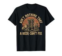 No Hay Nada Que una Cerveza no Pueda Arreglar Country Rodeo Divertido Camiseta