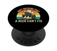 No Hay Nada Que una Cerveza no Pueda Arreglar - Cowboy Western Cowpoke PopSockets PopGrip Adhesivo