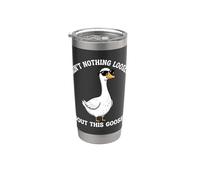 No hay nada vago en este divertido juego de palabras sobre gansos Vaso térmico de acero inoxidable de doble pared