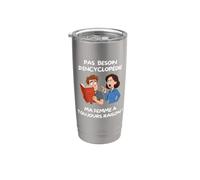 No hay necesidad de enciclopedia, mi esposa siempre tiene razón Vaso térmico de acero inoxidable de doble pared