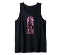 No Hay Necesidad de temer a la tía Olivia está aquí Nombre Rainbow Camiseta sin Mangas