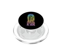No Hay Necesidad de temer a la tía Stephanie está aquí Nombre Rainbow PopSockets PopGrip para MagSafe