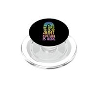 No Hay Necesidad de temer Que la tía Cynthia esté aquí Nombre Rainbow PopSockets PopGrip para MagSafe