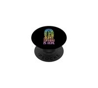 No Hay Necesidad de temer Que la tía Tiffany esté aquí Nombre Rainbow PopSockets PopGrip Adhesivo