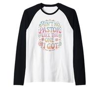 No hay pastor como el que tengo amante de la fe Camiseta Manga Raglan