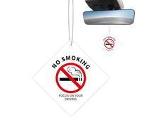 No hay pegatinas para fumar, sin señales de fumar | No hay pegatinas para fumar para vehículos | No hay señales de fumar o vapear | Sin signo de la mesa de fumar | Señal de advertencia automotriz inte