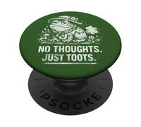 No Hay Pensamientos, Solo el Divertido Meme de Frog Cottagecore de Toots PopSockets PopGrip Adhesivo