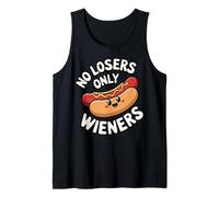 No Hay Perdedores, Solo Salchichas, Divertido Juego de Palabras con Salchichas, Humor Camiseta sin Mangas