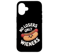 No Hay Perdedores, Solo Salchichas, Divertido Juego de Palabras con Salchichas, Humor Carcasa para iPhone 16