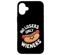 No Hay Perdedores, Solo Salchichas, Divertido Juego de Palabras con Salchichas, Humor Carcasa para iPhone 16 Plus