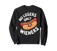 No Hay Perdedores, Solo Salchichas, Divertido Juego de Palabras con Salchichas, Humor Sudadera