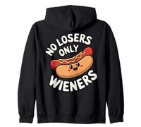 No Hay Perdedores, Solo Salchichas, Divertido Juego de Palabras con Salchichas, Humor Sudadera con Capucha