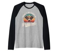 No Hay perdón en el Estilo Vintage de Pickleball Camiseta Manga Raglan