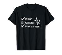 No Hay perspectivas de Dinero Orgullo y prejuicio Jane Austen Literario Camiseta