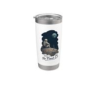 No hay planeta B, conciencia ambiental Vaso térmico de acero inoxidable de doble pared