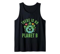 No Hay Planeta B Reciclaje Retro Cambio Climático Día de la Tierra Camiseta sin Mangas