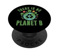 No Hay Planeta B Reciclaje Retro Cambio Climático Día de la Tierra PopSockets PopGrip Adhesivo
