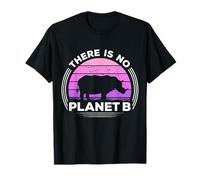 No Hay Planeta B Salvar Al Rinoceronte Día De La Tierra Camiseta
