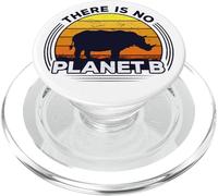 No Hay Planeta B Salvar al Rinoceronte Día de la Tierra PopSockets PopGrip para MagSafe
