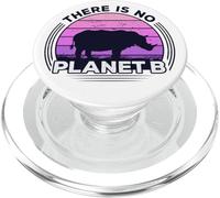 No Hay Planeta B Salvar Al Rinoceronte Día De La Tierra PopSockets PopGrip para MagSafe