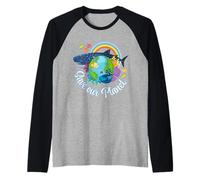 No Hay Planeta B Tierra Salvar Nuestro Planeta Climático Camiseta Manga Raglan