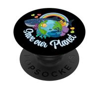No Hay Planeta B Tierra Salvar Nuestro Planeta Climático PopSockets PopGrip Adhesivo